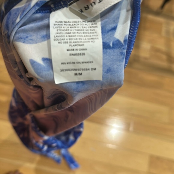 Basque Blue Floral One-Shoulder Dress - Picture 7 of 12